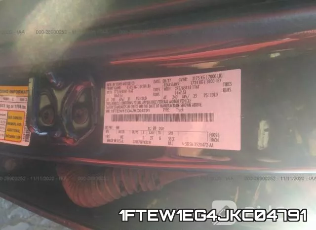 1FTEW1EG4JKC04791 фото 10
