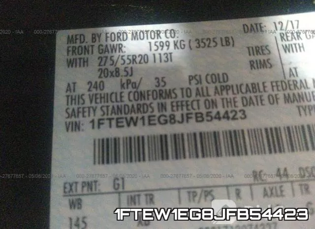 1FTEW1EG8JFB54423 фото 10