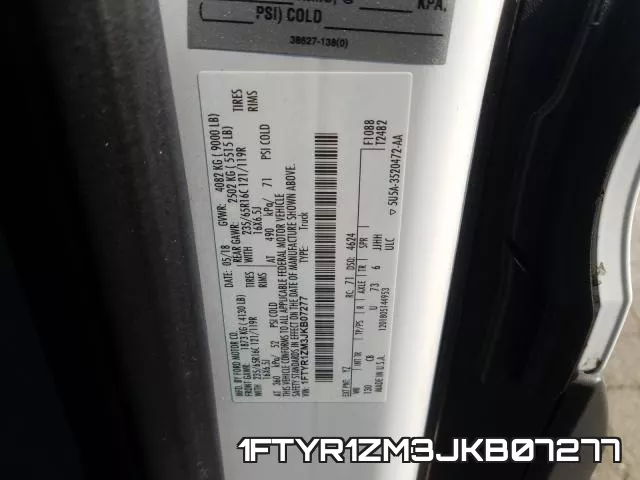1FTYR1ZM3JKB07277 фото 2