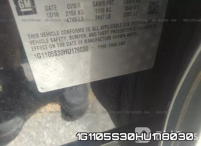 1G1105S30HU178030 фото 10