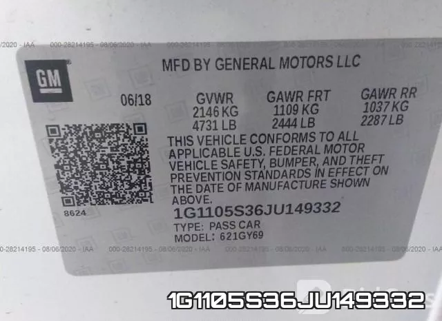 1G1105S36JU149332 фото 10