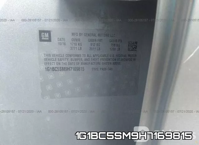 1G1BC5SM9H7169815 фото 10