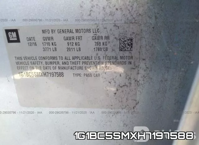 1G1BC5SMXH7197588 фото 9
