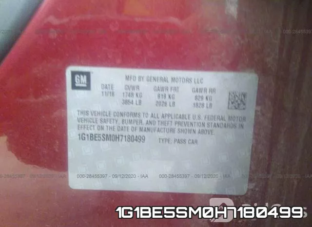 1G1BE5SM0H7180499 фото 10
