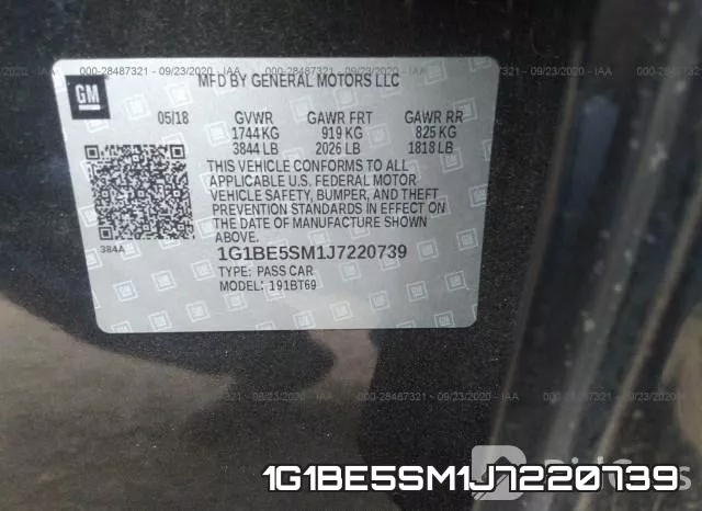 1G1BE5SM1J7220739 фото 10