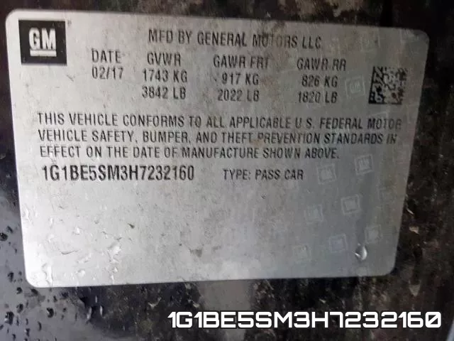 1G1BE5SM3H7232160 фото 2