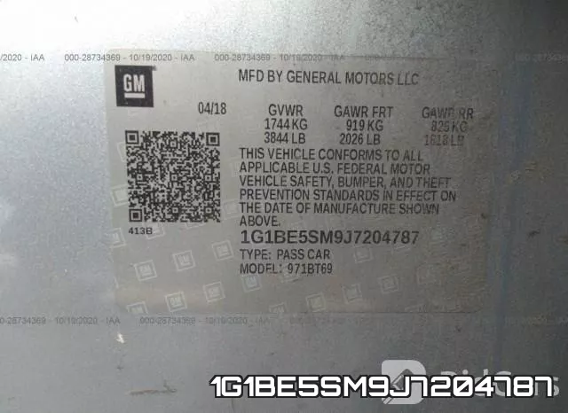 1G1BE5SM9J7204787 фото 10