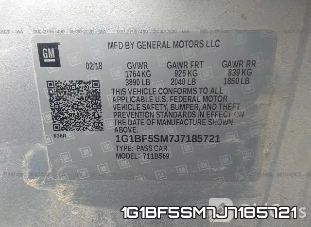 1G1BF5SM7J7185721 фото 10