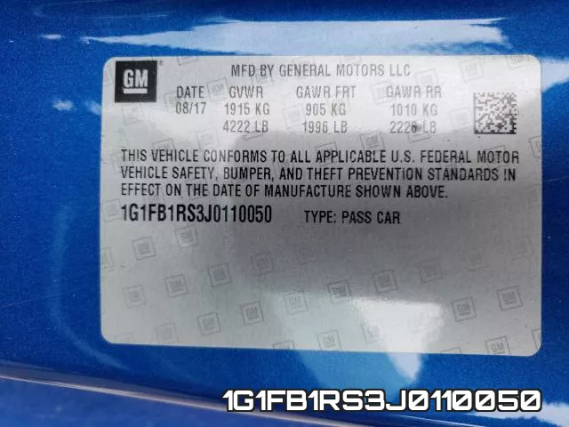 1G1FB1RS3J0110050 фото 2