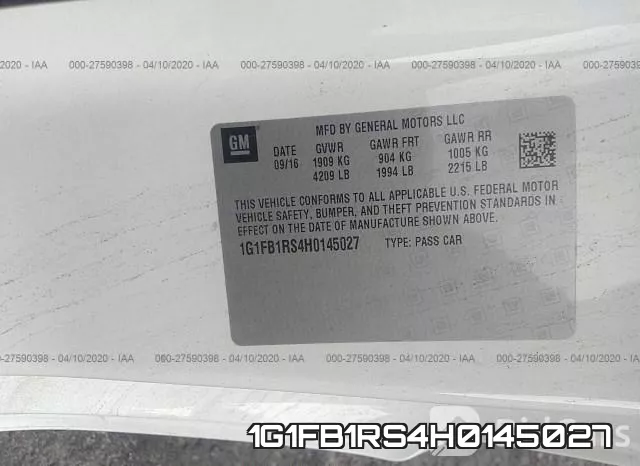 1G1FB1RS4H0145027 фото 10