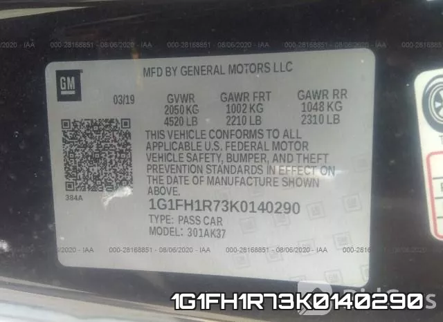 1G1FH1R73K0140290 фото 10