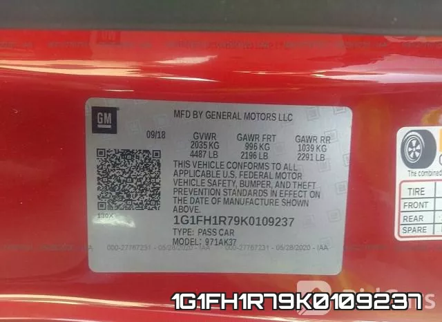 1G1FH1R79K0109237 фото 10