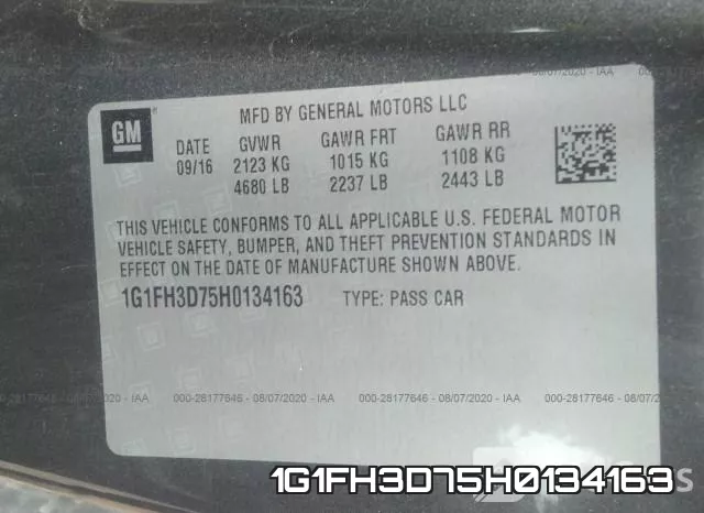 1G1FH3D75H0134163 фото 10