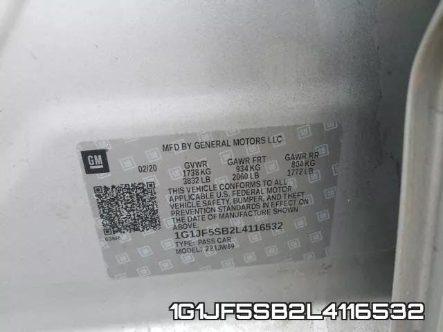 1G1JF5SB2L4116532 фото 2