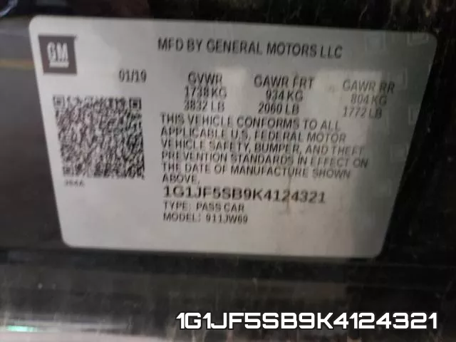 1G1JF5SB9K4124321 фото 2