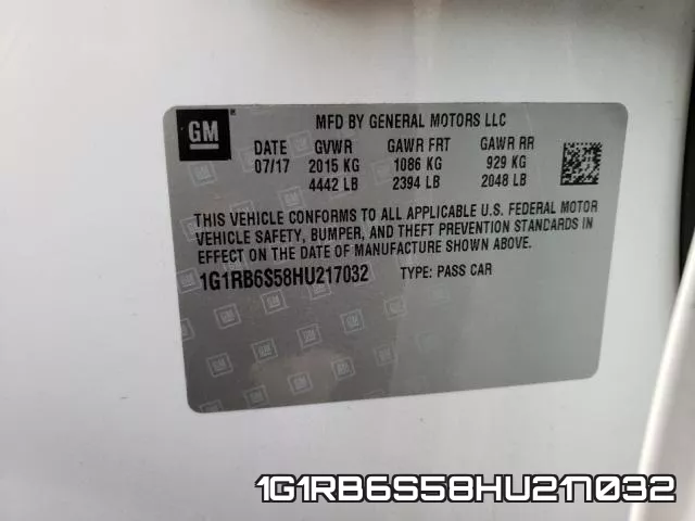 1G1RB6S58HU217032 фото 2