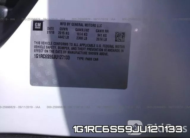 1G1RC6S59JU127133 фото 10