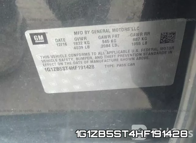 1G1ZB5ST4HF191428 фото 10