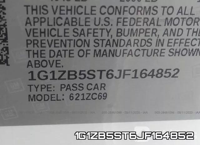 1G1ZB5ST6JF164852 фото 10