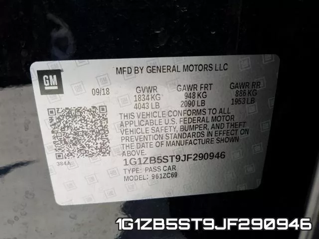 1G1ZB5ST9JF290946 фото 2