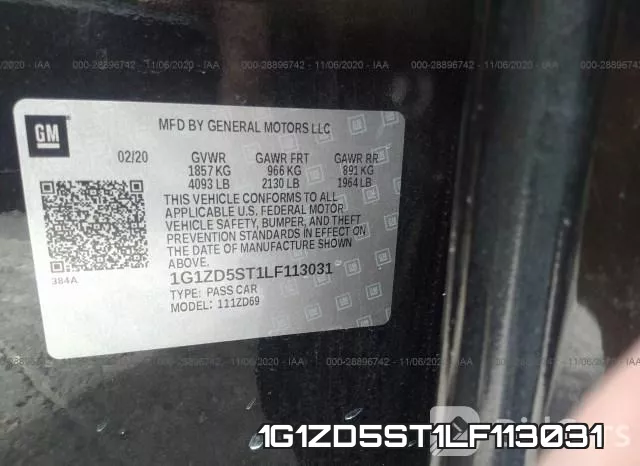 1G1ZD5ST1LF113031 фото 10
