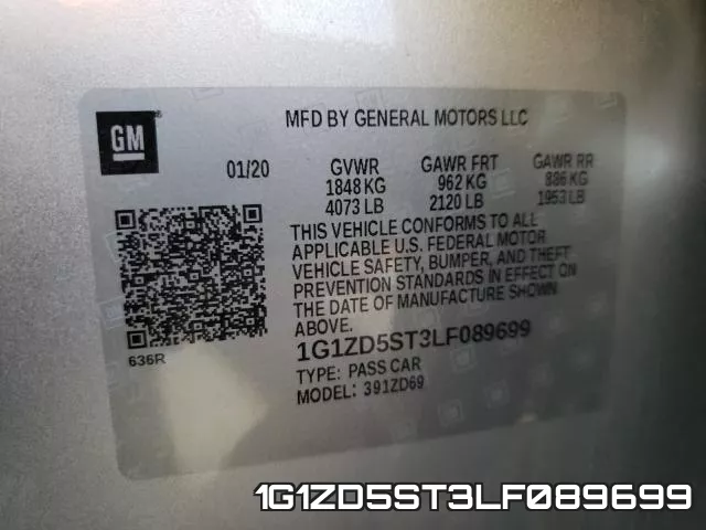 1G1ZD5ST3LF089699 фото 2