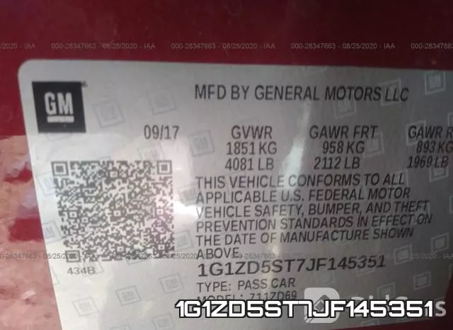 1G1ZD5ST7JF145351 фото 10