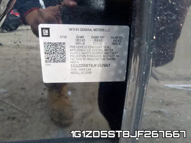 1G1ZD5ST8JF267667 фото 2