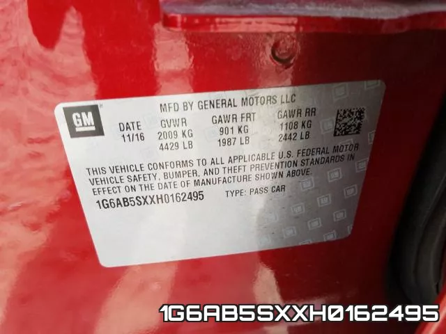 1G6AB5SXXH0162495 фото 2