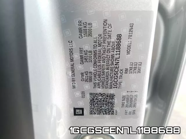 1GCGSCEN7L1188688 фото 2