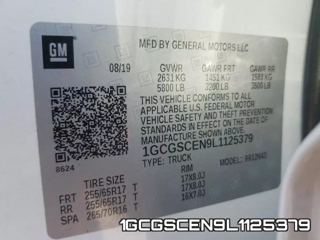 1GCGSCEN9L1125379 фото 2