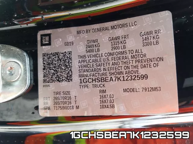 1GCHSBEA7K1232599 фото 2