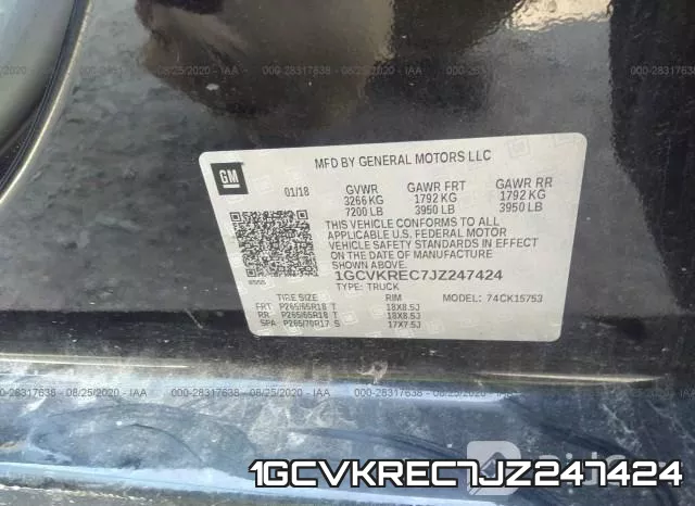 1GCVKREC7JZ247424 фото 10