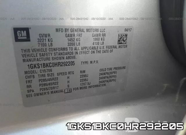 1GKS1BKC0HR292205 фото 10