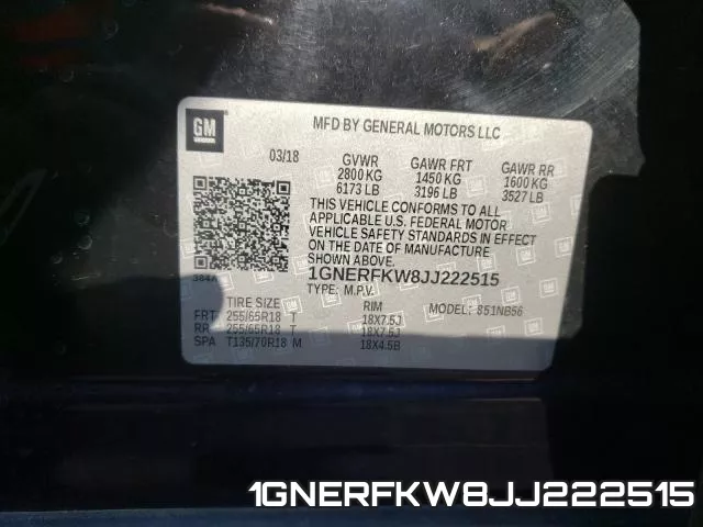 1GNERFKW8JJ222515 фото 2