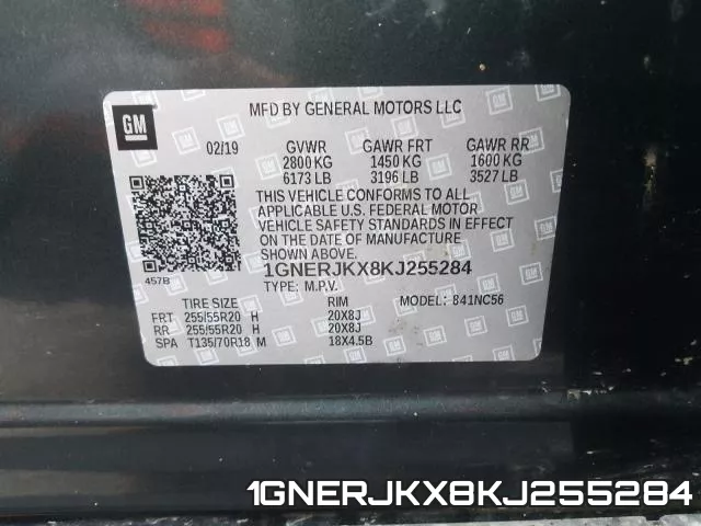 1GNERJKX8KJ255284 фото 2