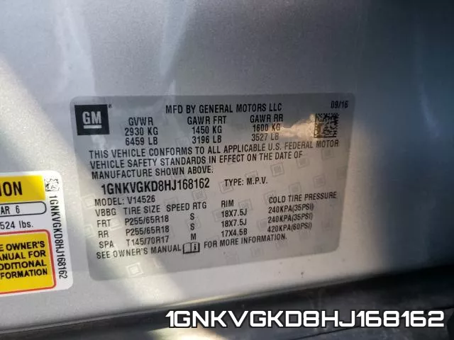 1GNKVGKD8HJ168162 фото 2