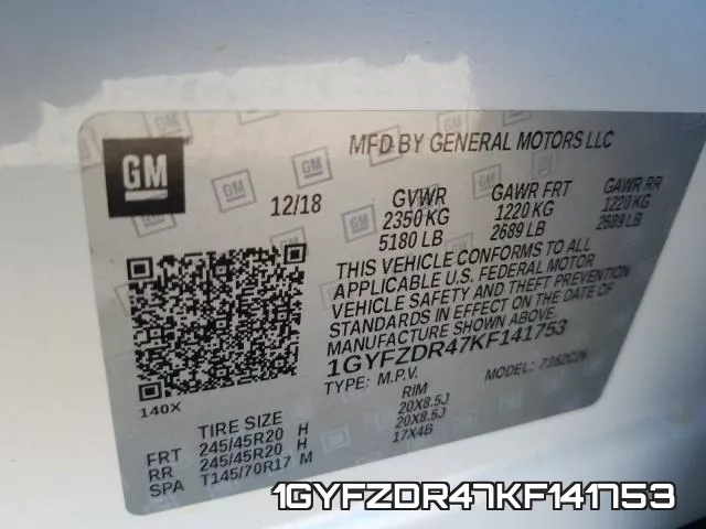 1GYFZDR47KF141753 фото 2