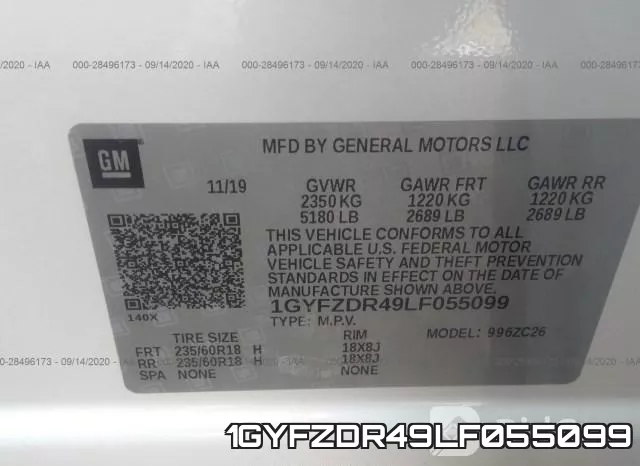 1GYFZDR49LF055099 фото 9