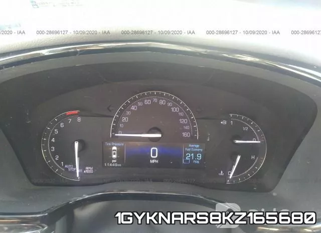1GYKNARS8KZ165680 фото 8