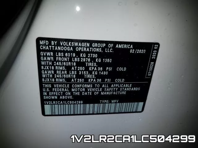 1V2LR2CA1LC504299 фото 2