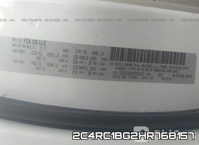 2C4RC1BG2HR768157 фото 10