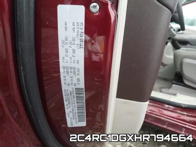 2C4RC1DGXHR794664 фото 2