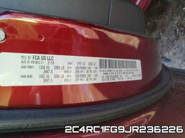 2C4RC1FG9JR236226 фото 2