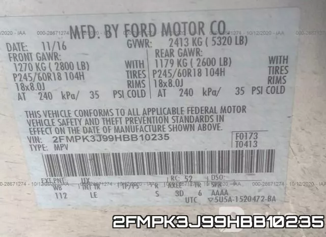 2FMPK3J99HBB10235 фото 10