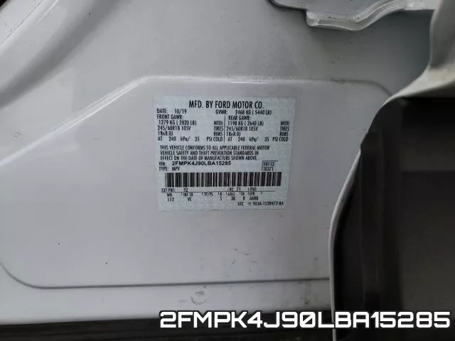 2FMPK4J90LBA15285 фото 2