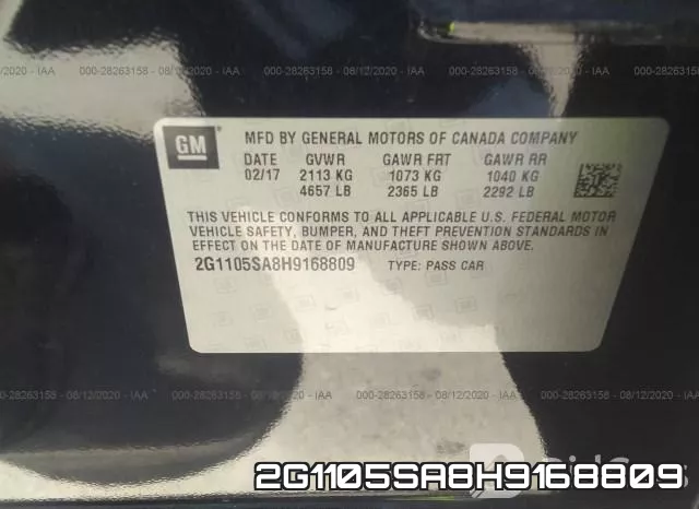 2G1105SA8H9168809 фото 10