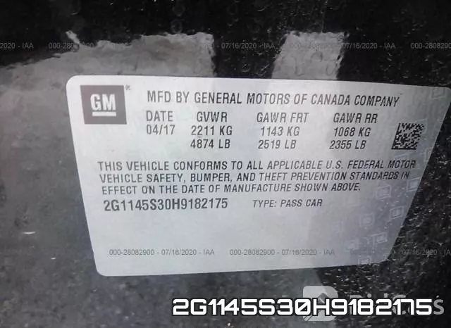 2G1145S30H9182175 фото 10