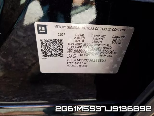 2G61M5S37J9136892 фото 2