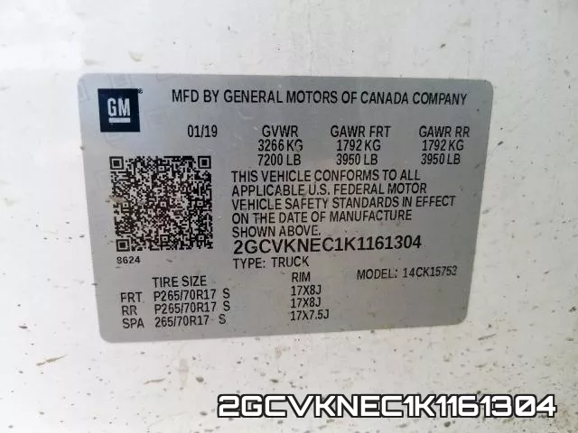 2GCVKNEC1K1161304 фото 10